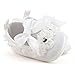 OOSAKU Baby Girls Shoes Wedding Party Slipper (0-3 Months, White A)