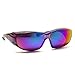 Rodeo M1 Fit Over Prescription Rx No Blind-spot Driver Day & Night Wrap Around Glasses (Oil Slick)