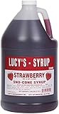 Lucy's Family Owned - Shaved Ice Snow Cone Syrup, Strawberry - 1 Gallon (128oz.)