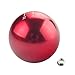 DEWHEL JDM Round Ball Billet Weighted Five-Speed 5 Speed MT Manual Gear Stick Shifter Shift Knob M10 x 1.5 Screw On for Honda Acura (Red)