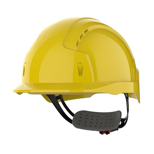 JSP EVOLite Super Light Safety Helmet Hard Hat Wheel Ratchet Vented Yellow