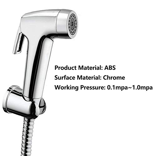 Handheld Bidet Sprayer Cloth Diaper Sprayer for Toilet Stainless Steel Bidet Handheld Sprayer Set Shattaf Sprayer for Bidet Cleaning Personal Cleaning, Pet Shower, Toilet Cleaning, Car Washing - Thumbnail 5