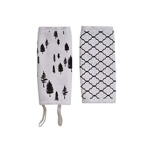 Premium 3 Piece Organic Cotton Drool Teething Pads With Bib for Baby Carriers