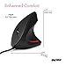 Ergonomic Mouse, High Precision Optical Vertical Mouse Adjustable DPI 800/1200 / 1600 Wired Computer Mouse (by Sharkk)