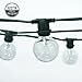 Austin Light Co. Outdoor Commercial String Globe Lights - 24ft - 24 Sockets and Bulbs + 3 Extra Replacement Bulbs. Great for Patio, Party, Restaurant, Home, Bistro, Weddings, backyards.