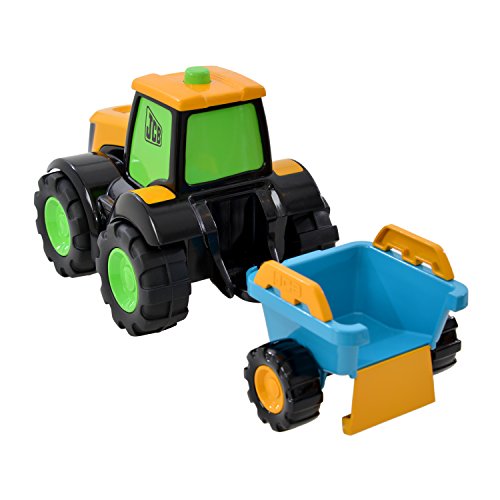 Wader 4036 - JCB Fun Farm Traktor Tim mit Anhänger, ab 12 Monaten, ca. 34 cm – Bild 4