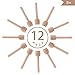 Mini Wood Honey Dipper Sticks Server for Honey Jar Dispense Drizzle Honey Individually Wrapped 3 Inch 12 Pack