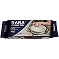 NARA Ceramic Clay - 1.10lbs, 1 Color, 1 Block, (White),Clay for Pottery, Natural Modeling Clay | Great for Making of Ceramic, Sculpting, Wheel Throwing, Hand Building and More!