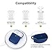 Airpods Case Cover, 2019 Newest Airpod Silicone Case Full Protective Cover Skin 9 in 1 Airpods Accessories for Apple Airpods 1 & 2 Wireless Charging Case, RTAKO Blue Airpods Cover(Front LED Visible)thumb 2
