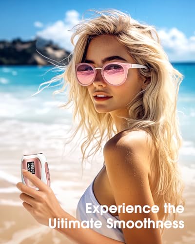 Haarlosy IPL Laser Hair Removal Device for Women Men Ice Cooling Painless | Full Body Use At Home, Upper Lip, Bikini Line, Underarm, Arm, Leg, 5 Levels, Auto & Manual Mode, 999,900 Flash