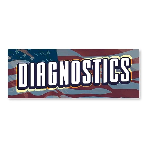 Diagnostics 36" x 14" Decal | Advertise Your Business | All Weather Can Apply t…