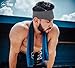 Tough Headwear Sport Headbands for Men - Workout Headbands for Women - Running Headband -Tennis Athletic Sweatband - Dark Gray