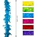 Feather Boa Set of Vibrant Colors – Fits Any Occasion – Mardi Gras Decorations - Party Supplies – Costume Boas – 6.6ft, Long Feather Boas – Fluffy – Eco-Friendly (Rainbow (6pcs), 40g)