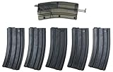 Untold Goods Most Popular Airsoft M4/M16 Mid-Cap Polymer Magazines x 5-140 Round No Wind Mags w/400 rd Speed Loader - G&G JG Dboys