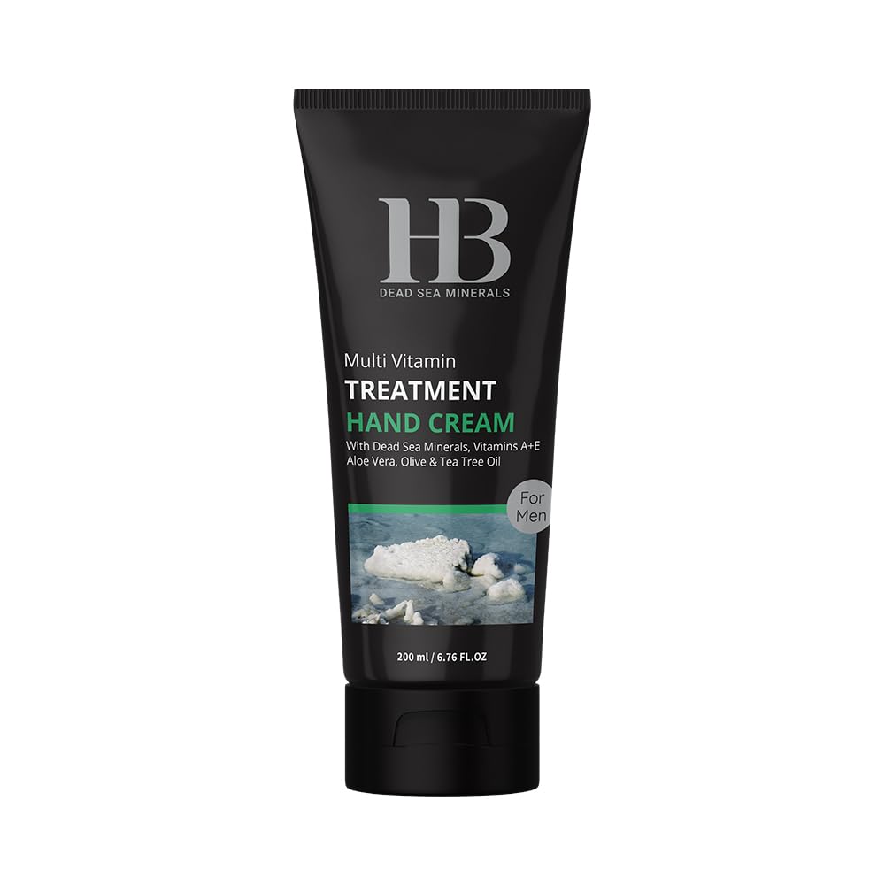 H&B Health & Beauty Dead Sea Minerals - Treatment Multi Vitamin Hand cream for Men, 1 Pack (1 x 200 ml)