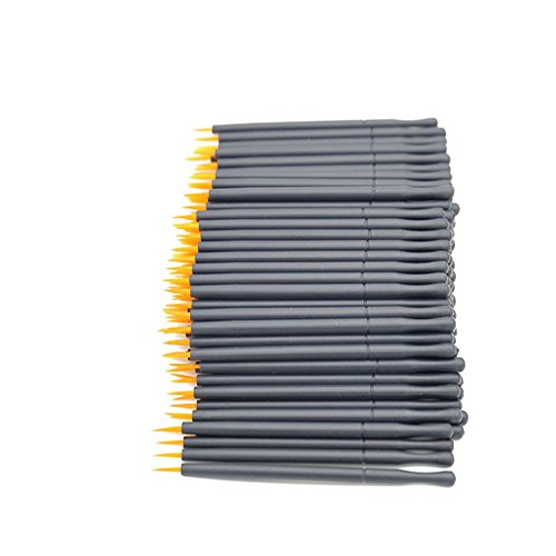 Family Disposable Lip Brushes Eyeliner Brushes Eyelash Mascara Brushes Makeup Tool Kits 150pcs Christmas Gift (Black)