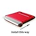 Fintie iPad mini 1/2/3 Kiddie Case - Light Weight Shock Proof Convertible Handle Stand Kids Friendly for Apple iPad mini 1 / iPad mini 2 / iPad mini 3, Red