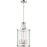 Maxim Sentinel - 4 Light Pendant-21.5 Inches Tall and 12 Inches Wide-Satin Nickel Finish -Traditional Installation