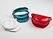 HUJI Dough Press Set Dough Pastry Baking Kitchen Dumpling Calzone Ravioli Empanada Turnover Tool (1, Red/White/Teal)