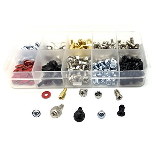 HanTof 228pcs Personal PC Computer Screws,Spacers,Standoffs Set Assortment Kit for Hard Drive Computer Case Motherboard fan power graphics - Thumbnail 6