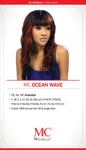 Amazon Com Michelle Human Hair Blend Weave Ocean Wave Curl 14