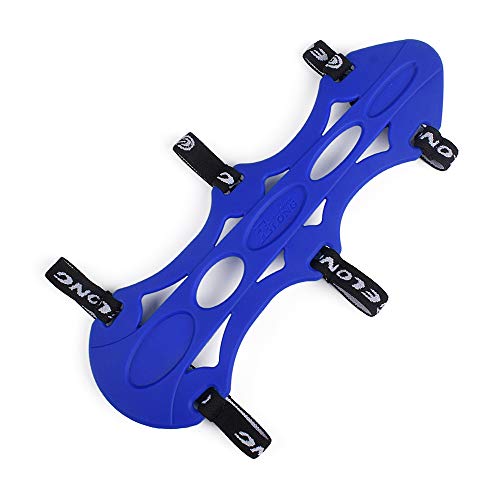 SHENG-RUI 8.5" Armguard Forearm Protective Soft Rubber Adjustable Shooting Archery Bow Range with 3-Strap Buckles(Blue)