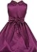 AkiDress Satin Cowl Neckline with Large Bow Flower Girl Dress for Little Girl