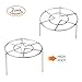 Steam Rack Cooking Ware Instant Pot Trivet Steaming Rack Stand,Round Steamer Rack Stand 2 Packs /Set, High Foot 2.5 Inch Height 3.8 Inch Height Eggs Rack Food Rack