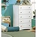 South Shore Summertime 5-Drawer Chest-Pure White, Maple