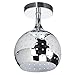 ZEEFO Mini Led Ceiling Light, Energy Saving Dome Lamp, Chrome Finish Flush Mounted Lighting Chandeliers for Aisle, Hallway, Bathroom, Living Room, Kitchen, Bedroom, Hotel, Warehouses, Hallway, Office