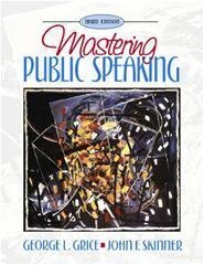 Mastering Public Speaking 0205271952 Book Cover