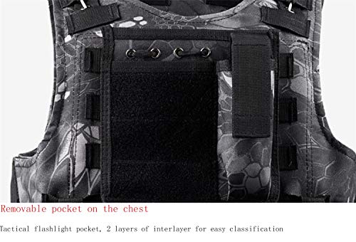 XGHW Herren Weste Größe Multi-Pocket vertikale ärmellose Jacke wasserdichte Anglerweste Outdoor-Freizeit Fotografie… – Bild 7