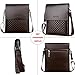 Alena Culian Business Man Bag Classic Plaid Design Men Messenger Bag Shoulder Bag(brown)