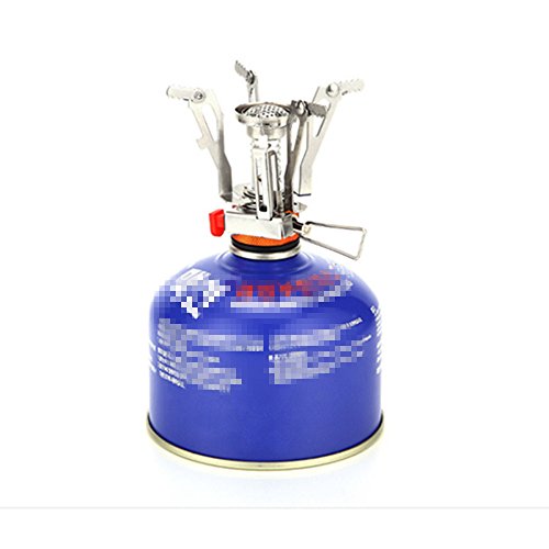 KingTo Portable Ourdoor Camping Stove, Mini Cooking Stoves Integrated Windproof Gas Stove,3000W Electronic Camping Stove with Box