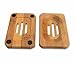 GUMA Modern Frame Shaped Bamboo Soap Holder Cradle Curve Soap Dish
