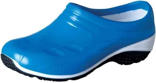 Anywear ''EXACT' Slip Resistant Injected Closed Back Clog' Neon Blue 11
