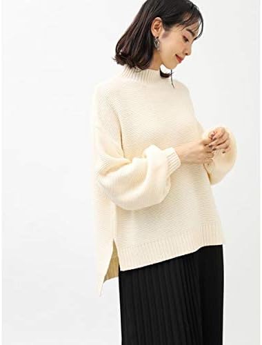 Amazon アースミュージック エコロジー Earth Music Ecology ガーター編ニットプルオーバー アイボリー F セーター 通販