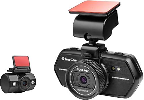 TrueCam Dashcam A6 Blickwinkel horizontal=110 ° 12 V, 24 V Dual-camera, rechargeable battery Display, microphone