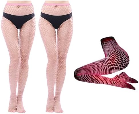 Accesorio Fiesta Glow In The Dark Medias De Red Que Brillan En La Oscuridad Para Mujer - Lencería Luminosa Para Fiestas, Cosplay O Noches Especiales Medias Red Fluorescentes
