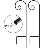 Set&nbsp;of&nbsp;2&nbsp;Garden&nbsp;Shepherd&nbsp;Hooks 35in Tall&nbsp;Poles and Hangers&nbsp;for&nbsp;Outdoor Wedding&nbsp;D&eacute;cor Outside&nbsp;Metal&nbsp;Plants&nbsp;Hanger Stand Pathway&nbsp;Hanging&nbsp;Basket&nbsp;Solar&nbsp;Light&nbsp;Lantern&nbsp;Wind&nbsp;Chimes 2/5in