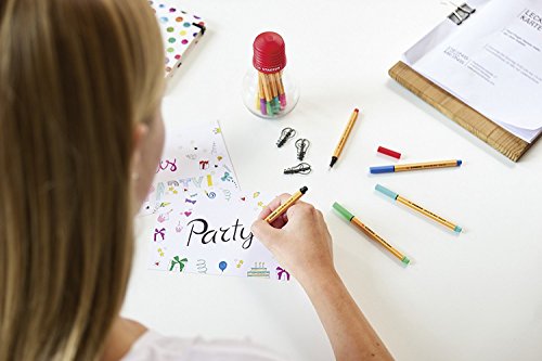 Stabilo Point 88 Mini Fineliner Pens, 0.4 mm - 18-Color Wallet Set
