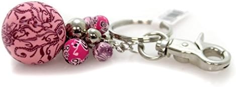 Jewelry Viva Beads Pink Paradise Keychain | Big Ball | - Handmade Clay Beads 05704022