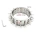 BDSM Neck Collar with Thorn Heavy Stainless Steel 3 Row Rivet Detachable Choker, Fetish Bondage Restraints Sex Toys, Erotic Collar for Couples,Femalethumb 2