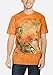 The Mountain Sunflower & Butterflies Adult T-Shirt, Orange, 2XL