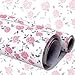AnnoDeel PVC Self-Adhesive Shelf Liner Drawer Contact Paper,17x78 Inches, Pink Peony