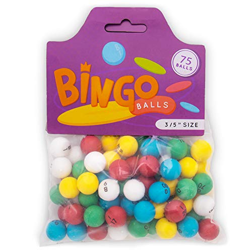 MultiColor Bingo Balls 3/5inch Plastic Balls for Standard Bingo