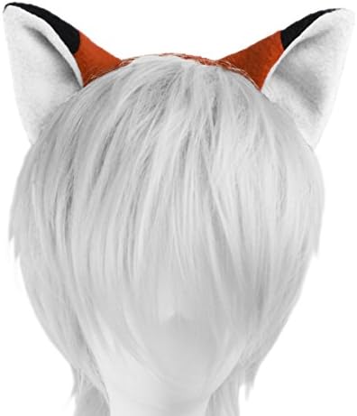 Mrawp Women's Fox Fleece Ears Headband (Rust Orange)