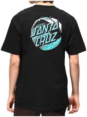 Amazon.com: SANTA CRUZ Wave Dot S/S Heavyweight T-Shirt Black Sm