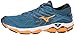 Mizuno Men's Wave Horizon 2 Running Shoe, Blue Sapphire/Bright Marigold/Black, 10 D US
