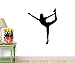 Wallmonkeys Cheer Silhouette Black Wall Decal Peel and Stick Graphic (12 in H x 10 in W) WM121471